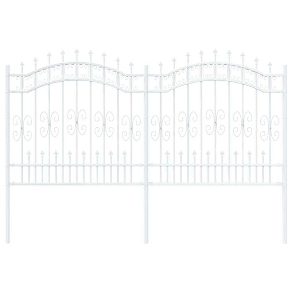 vidaXL Valla de Jardín 240 x 165 cm Acero con recubrimiento en polvo