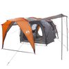 vidaXL Tienda de campa&ntilde;a tipo t&uacute;nel Gris y naranja 562 x 265 x 216 cm