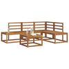 vidaXL Conjunto de sof&aacute;s de exterior 5 Pieza Natural
