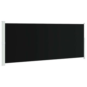 vidaXL Toldo lateral retr&aacute;ctil para patio negro 200x500 cm