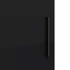vidaXL Gabinete de Ba&ntilde;o con almacenamiento Negro 61 x 35 x 64 cm