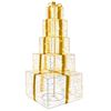 vidaXL Cajas de regalo de Navidad apilables con LED 250 LED