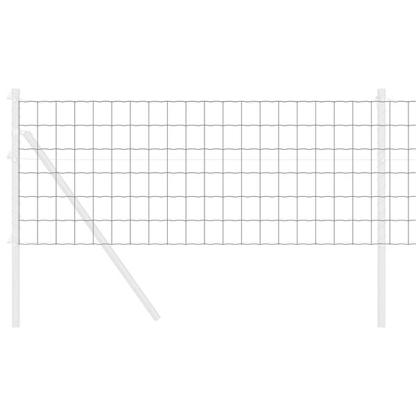 vidaXL Cerca Euro Gris 0.6 x 50 m Hierro recubierto de PVC