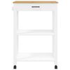 vidaXL Carrito de cocina MONZA madera maciza de pino 60x40x88,5 cm