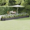vidaXL Jardinera arriate acero galvanizado antracita 544x100x36cm