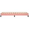 vidaXL Estructura de cama sin colch&oacute;n terciopelo rosa 90x190 cm