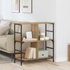 vidaXL Estante de libros Roble artisan 78.5 x 33 x 82 cm