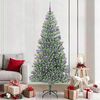 vidaXL &Aacute;rbol de Navidad Artificial Nevado con Luz LED Verde y 210 cm