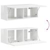 vidaXL Mueble de TV Montado en la Pared 2 pcs Brillante
