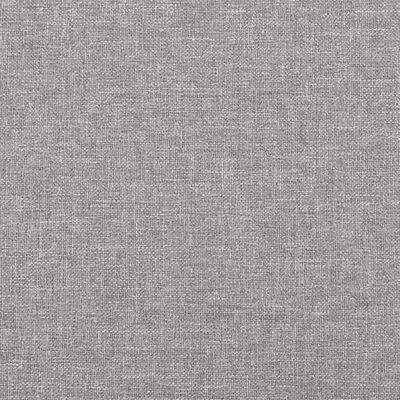 vidaXL Estructura de cama de tela gris claro 140x190 cm