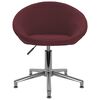 vidaXL Sillas de comedor giratorias 6 unidades tela morada