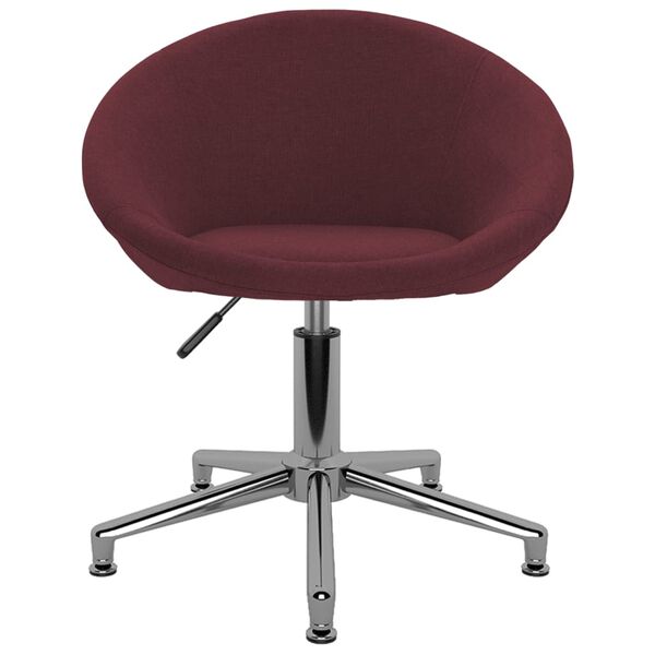 vidaXL Sillas de comedor giratorias 6 unidades tela morada