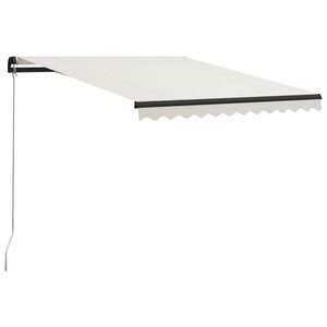 vidaXL Toldo manual retr&aacute;ctil color crema 300x250 cm