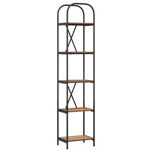 vidaXL Estante de libros 5 niveles 40 x 30 x 183 cm Madera vieja
