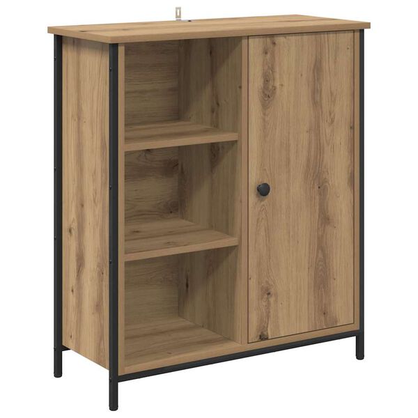 vidaXL Vitrina Roble artesanal 70 x 30 x 80 cm Madera contrachapada
