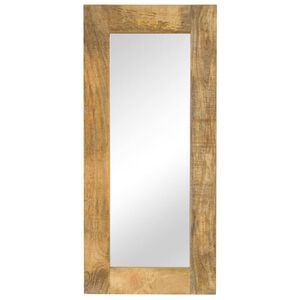 vidaXL Espejo de madera maciza de mango 50x110 cm