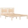 vidaXL Estructura de cama de madera maciza 140x200 cm