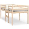 vidaXL Cama alta madera maciza de pino 90x200 cm