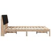 vidaXL Estructura de cama Negro 140 x 200 cm Madera de pino macizo