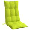 vidaXL Cojines de silla respaldo alto 4 uds tela Oxford verde brillo
