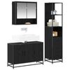 vidaXL Juego de muebles de ba&ntilde;o con caj&oacute;n 3 pcs Madera envejecida