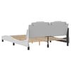 vidaXL Estructura de cama Viana con LED sin colch&oacute;n blanco 160x200 cm