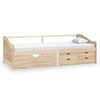 vidaXL Sof&aacute; cama de 3 plazas sin colch&oacute;n madera maciza pino 90x200 cm