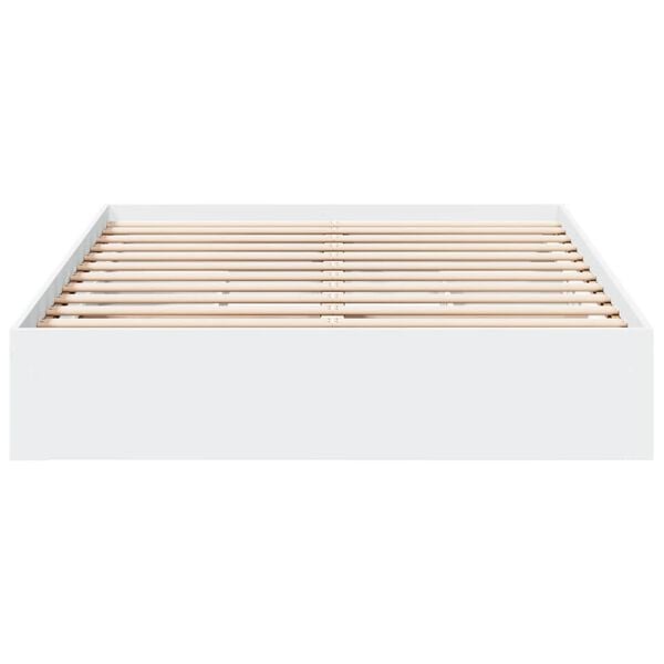 vidaXL Cama con cajones madera de ingeniería blanco 120x200 cm