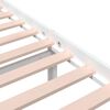 vidaXL Estructura de cama doble sin colchón madera blanco 135x190 cm