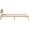 vidaXL Estructura de cama Natural 90 x 190 cm Madera de pino macizo