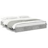 vidaXL Cama con cajones madera ingenier&iacute;a gris hormig&oacute;n 180x200 cm