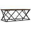 vidaXL Mesa de centro madera de ingenier&iacute;a roble ahumado 100x49x40 cm