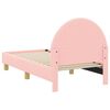 vidaXL Estructura de cama para ni&ntilde;os peque&ntilde;os con cabecera Rosa