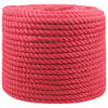 vidaXL Cuerda de yute 12 mm Rojo 100% yute Tossa