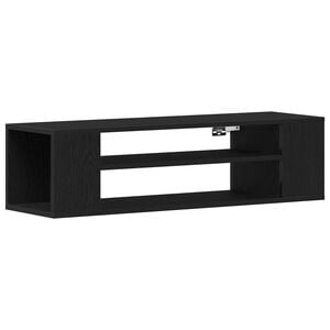 vidaXL Gabinete de TV Roble Negro 100 x 30 x 26,5 cm
