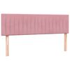 vidaXL Cama box spring con colch&oacute;n terciopelo rosa 160x210 cm