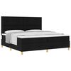 vidaXL Cama tipo Box Spring con colch&oacute;n Negro 200 x 200 cm tela