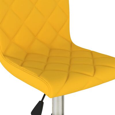 vidaXL Sillas de comedor giratorias 2 uds terciopelo amarillo mostaza