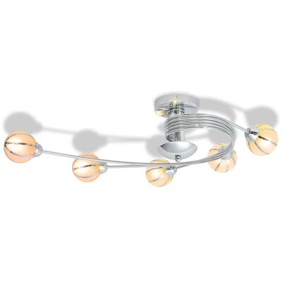 vidaXL Lámpara de techo para 5 bombillas G9 200 W