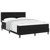 vidaXL Cama tipo Box Spring Negro 140 x 190 cm Cuero sint&eacute;tico