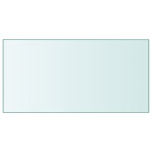 vidaXL Superficie de mesa vidrio templado transparente 50x100 cm