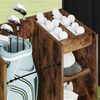 vidaXL Armario de Golf con rueda Liso Roble ahumado 65 x 45 x 98 cm