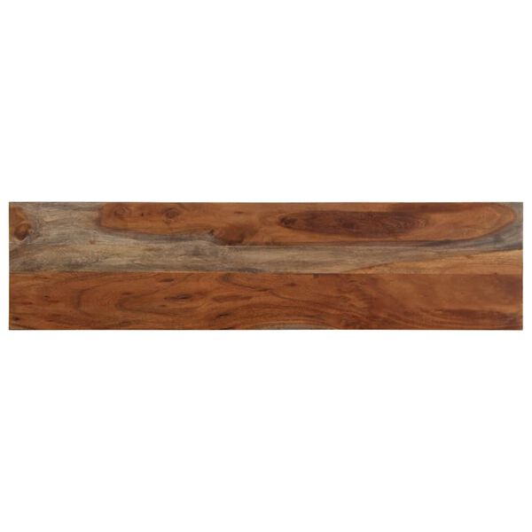 vidaXL Mesa consola de madera maciza de acacia 120x30x76 cm
