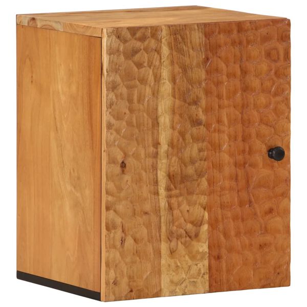 vidaXL Armario de ba&ntilde;o de pared madera maciza de acacia 38x33x48 cm