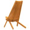 vidaXL Sillas de jardín plegables 2 pcs Marrón 56 x 69 x 84 m
