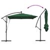 vidaXL Parasol de cantilever tipo pl&aacute;tano Verde 249 x 249 x 250 cm