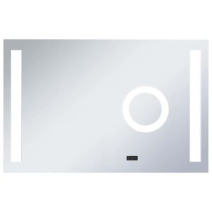 vidaXL Espejo de pared de ba&ntilde;o con LED y sensor t&aacute;ctil 100x60 cm