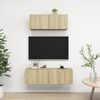vidaXL Juego de muebles de sal&oacute;n 2 piezas roble Sonoma