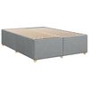 vidaXL Cama box spring con colch&oacute;n tela gris claro 140x190 cm