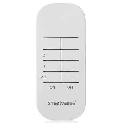 Smartwares Set de mininterruptores de interior blanco 8x5,5x5,5 cm